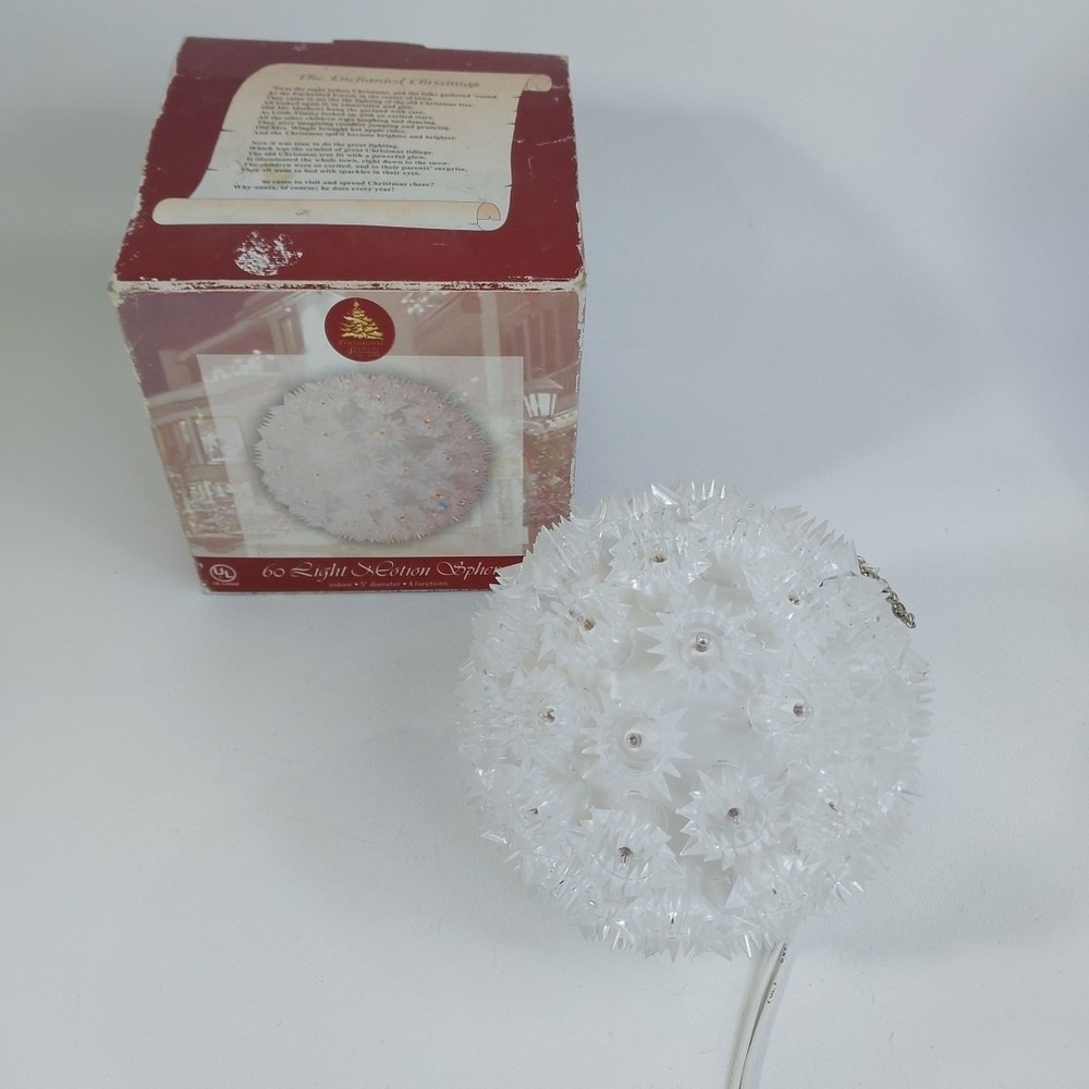 Enchanted Forest 60 Light Motion Sphere White Lights 5" 4 Functions‎
